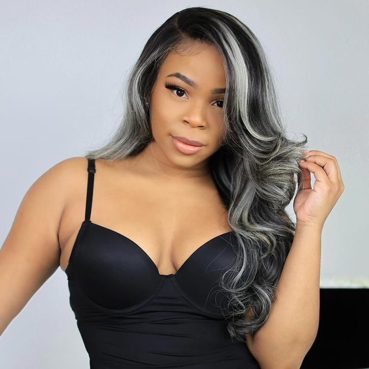 Sophiology x Alipearl Original Platinum Blonde Highlights Straight