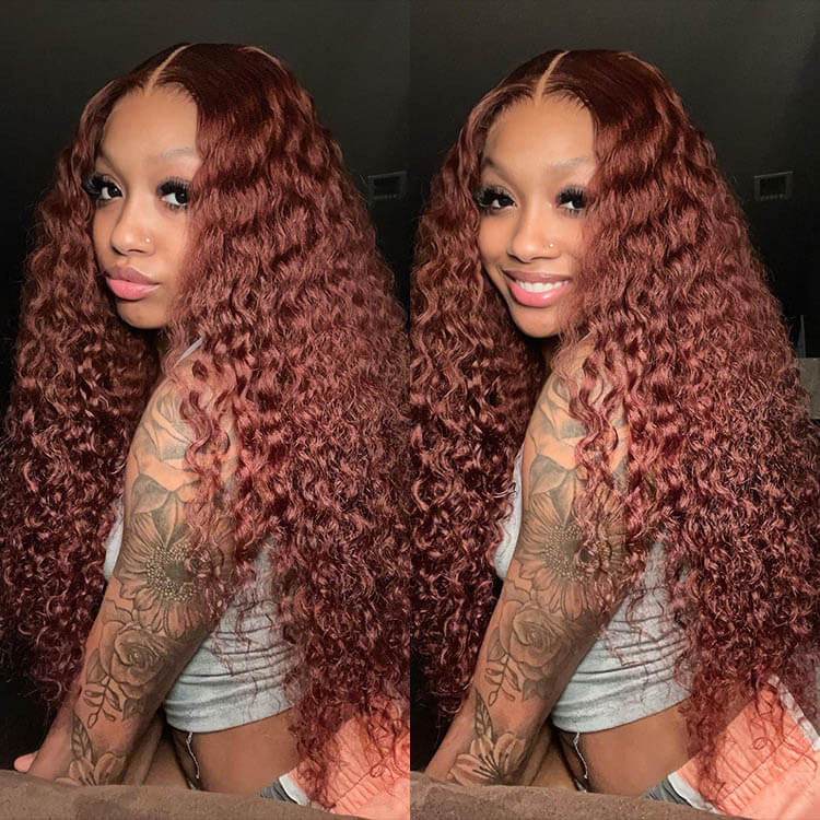 Red hair wig discount