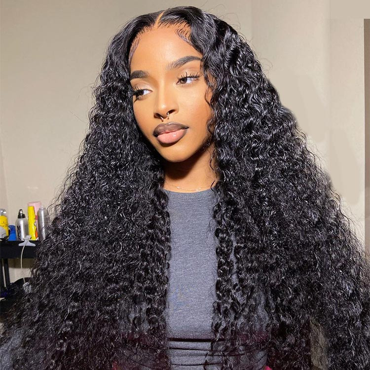 Alipearl Ready To Go Wig Deep Wave 4x7 Lace Wigs Made By Hair Bundles With  Closure -Alipearl Hair