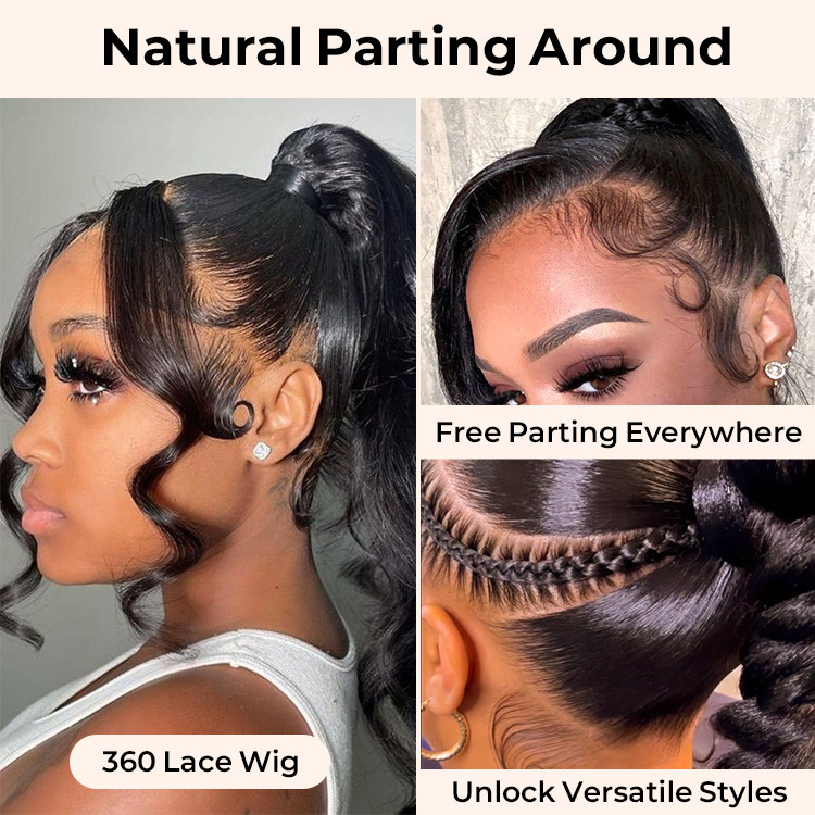 Natural 360 wigs outlet