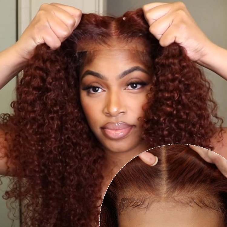 Brown curly hair piece hotsell