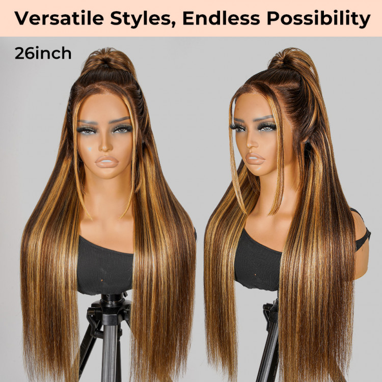 Highlight Wigs Real Human Hair Wigs Straight Lace Front Wigs Alipearl Hair