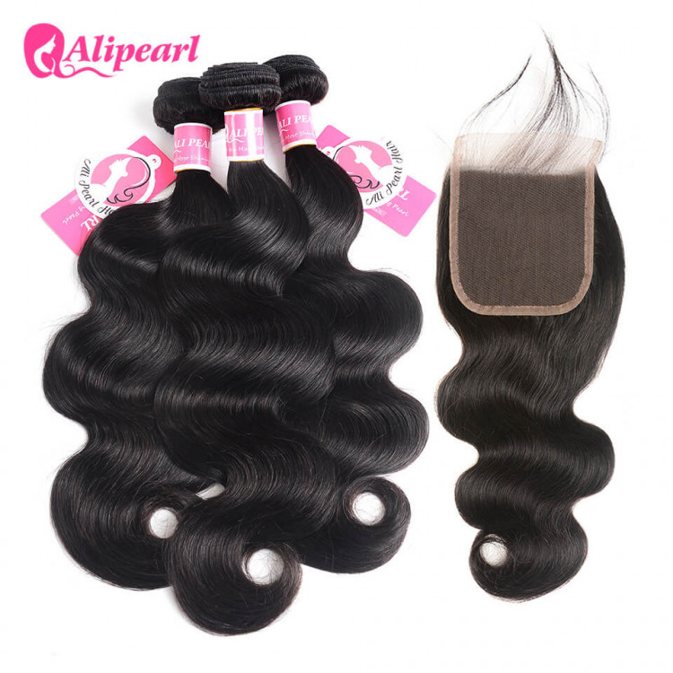 HOT Selling Body Wave 3 Bundles With Lace Closure Unprocessed