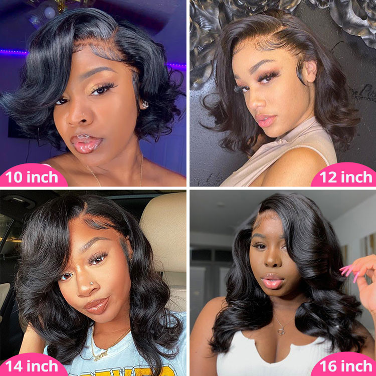 Bob Wigs Body Wave Short Human Hair Lace Front Wigs Alipearl Hair