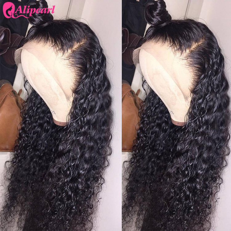 Long Hair Wigs Deep Wave Pre Plucked Glueless Lace Front Wigs
