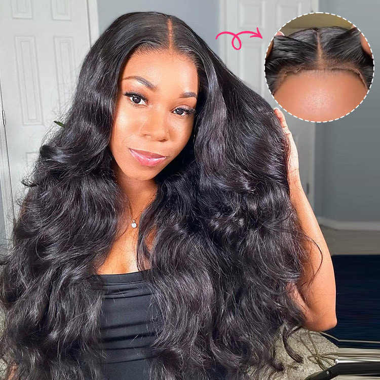 Glueless Wear and Go Lace Front Wigs Human Hair Pre Plucked Glueless Wigs  for Bl