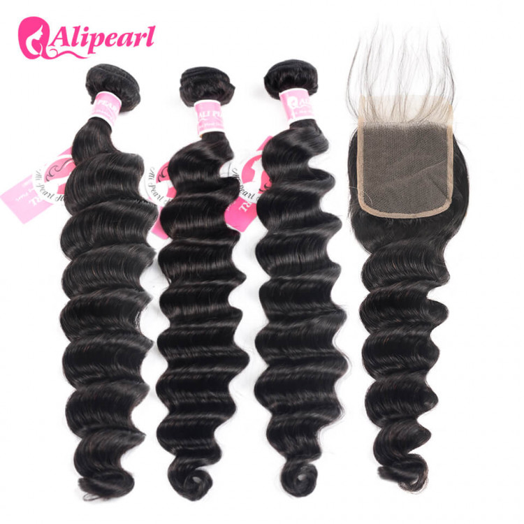 Ali Pearl Loose Deep Wave 3 Bundles/Packet Soft Brazilian Hair