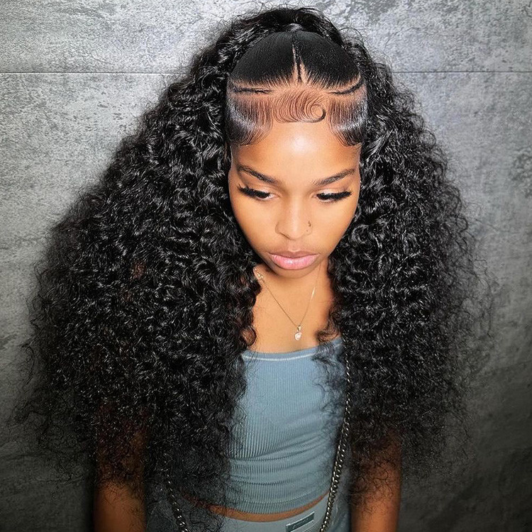 2024 New Pre Styled Human Hair Wigs Water Wave 13 4 Lace Ready To Go Wigs
