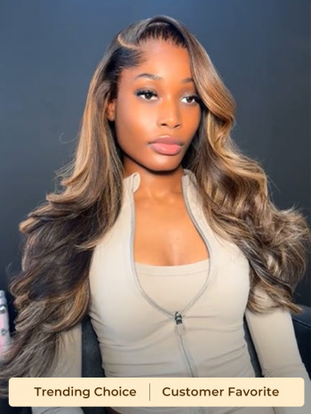 Highlight Lagos Hairline Loose Body Wave 13x6 HD Lace Front Wigs