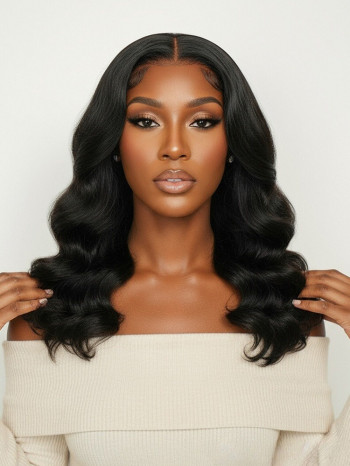 Ready To Go Body Wave Glueless 5x7 Lace Front Wig Human Hair