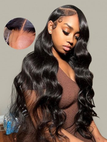 Alipearl 13*6 HD Large Transparent Lace Body Wave Human Hair Front Wig