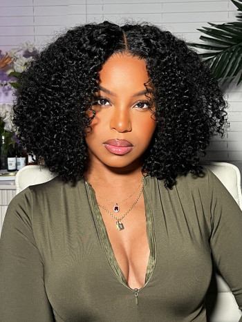 Ready to Go 5x7 Lace Closure Curly Wig Easy To Wear Mini Knots