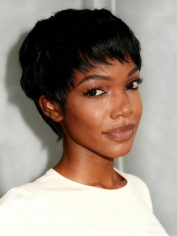 Pixie Cut Glueless Short Straight Wig With Bang 13*4 Lace Ready To Go