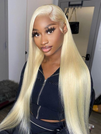 Pure 613 Blonde Straight HD Lace Wigs With Super Natural Baby Hair