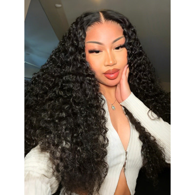 Alipearl Deep Wave Wig 100% Human Hair Swiss Lace Curly Hair HD Lace Front Wig