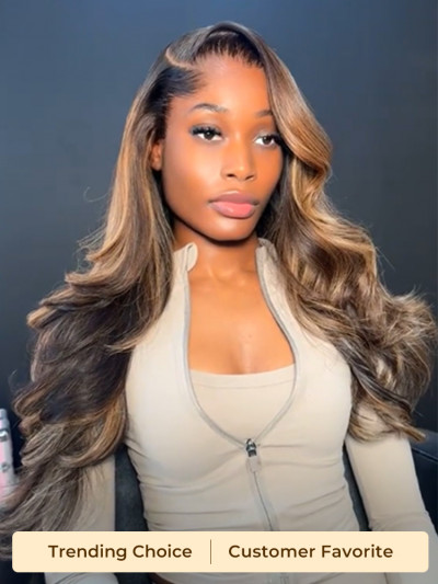 Highlight Lagos Hairline Loose Body Wave 13x6 HD Lace Front Wigs