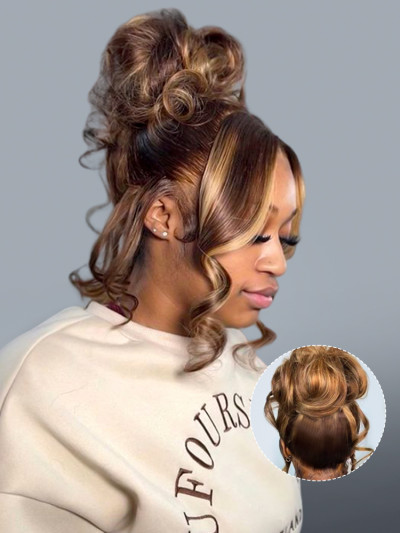 Blonde Highlight Body Wave 360 Glueless Lace Frontal Wig 250 Density