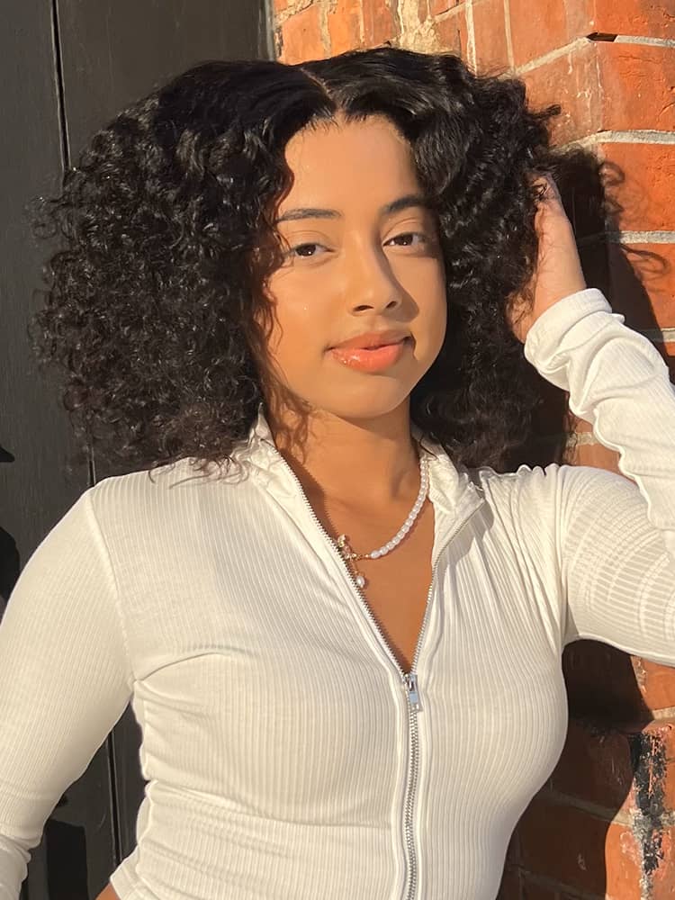 Short Curly Glueless Wig