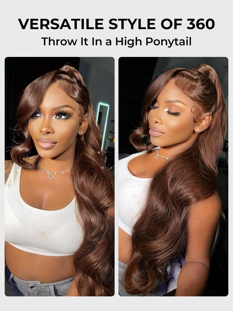 dark brown ready to go 360 lace wig