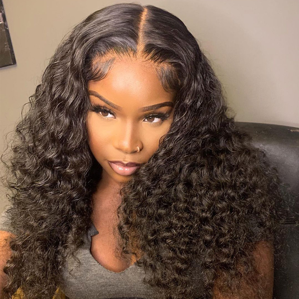 Deep wave 6x6 lace wigs