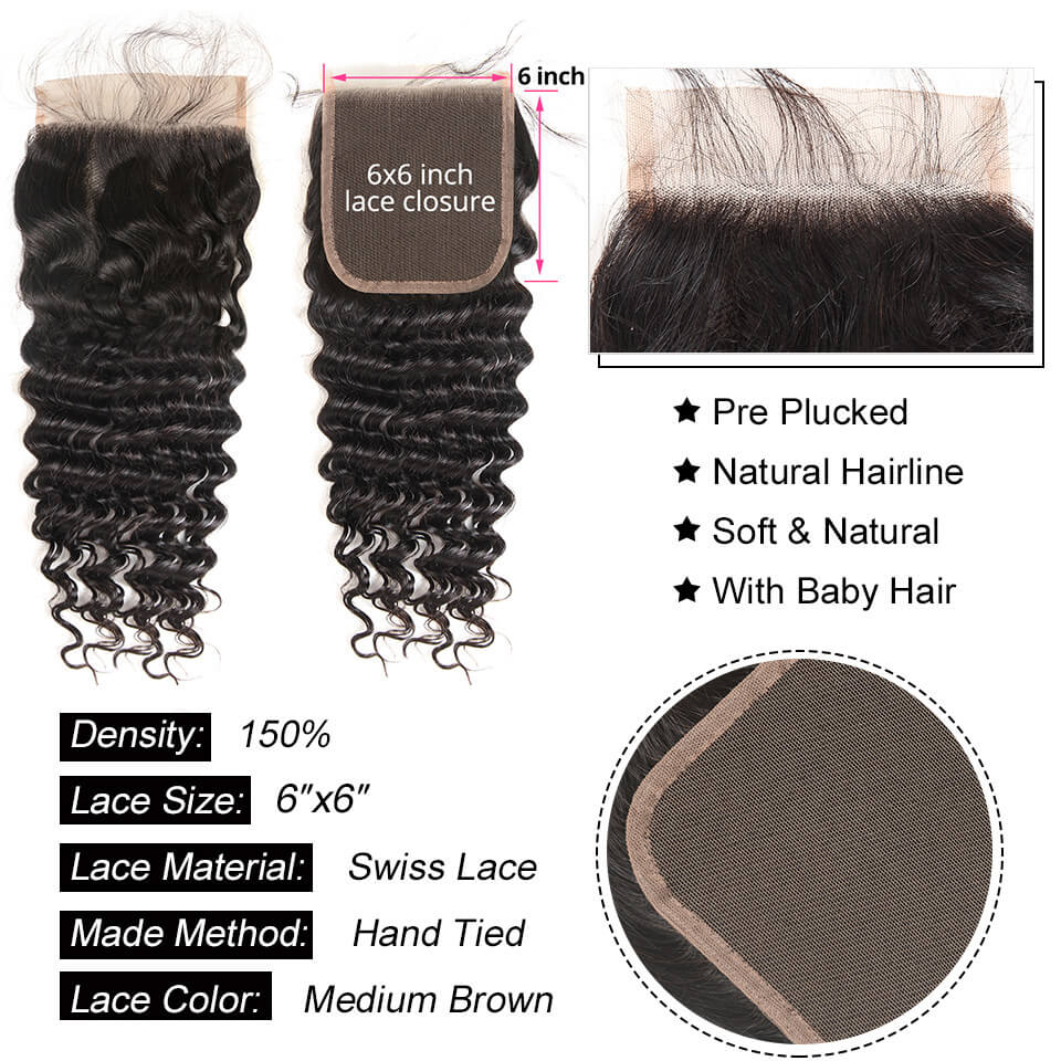6x6 Lace Closure