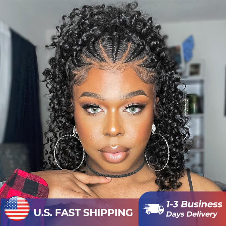 deep curly braided wigs
