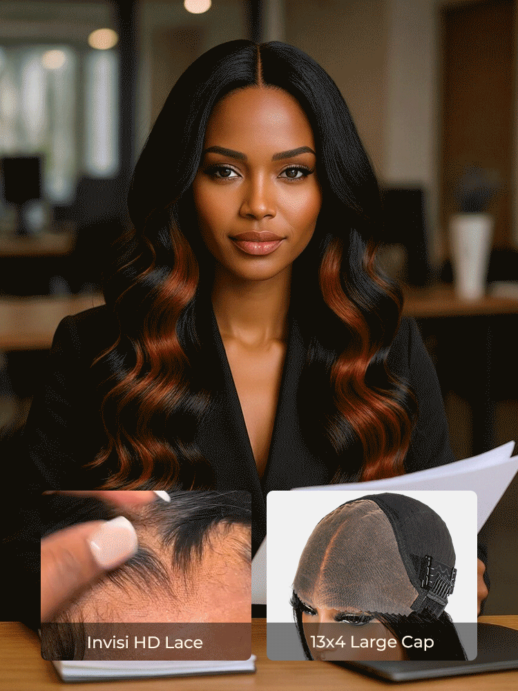 Loose Body Wave Wig For Work