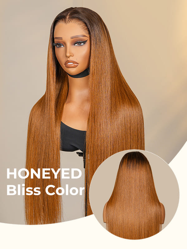 Honeyed Bliss Color Wig M Hairline 13x6 Front Wig With Widow's Peak