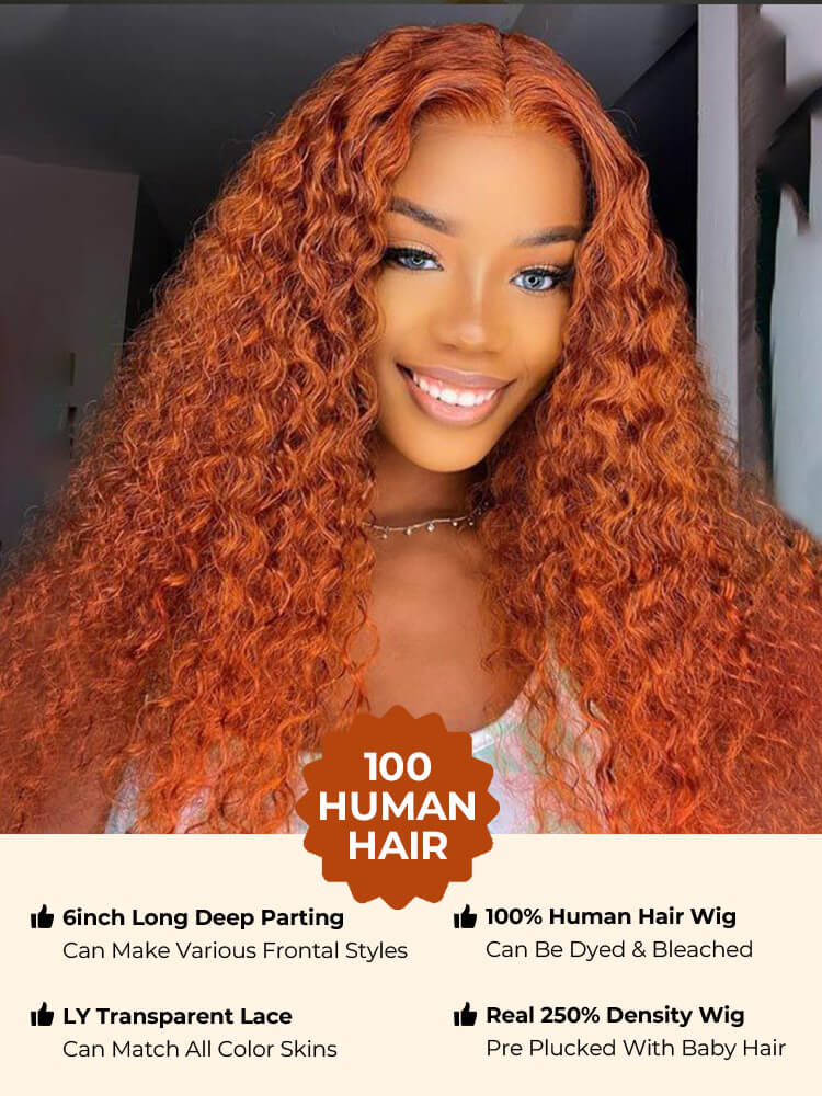 Ginger Orange 13x6 Lace Frontal Wig