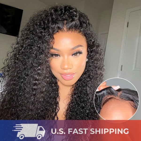 Ship In 24 Hours - Alipearl Glueless Wigs Curly Ready To Go Human Hair 4*7 Lace Closure Wigs With Pre-Cut Lace