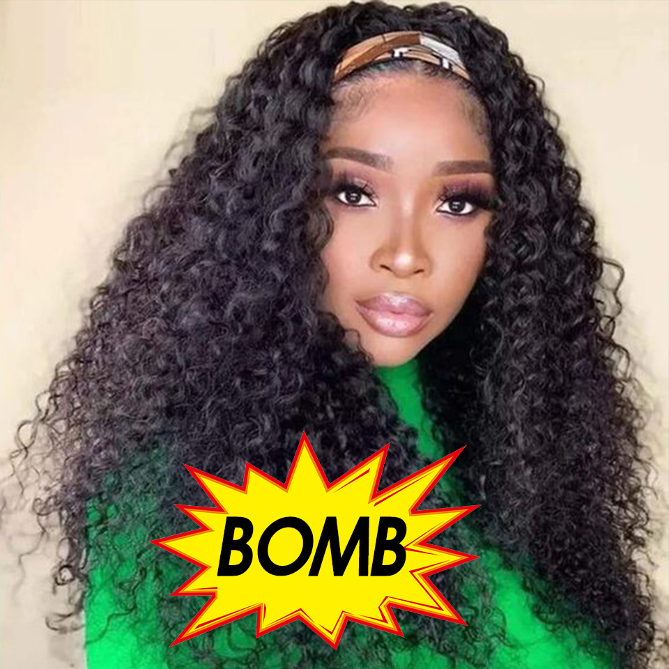 human hair short curly hair wig