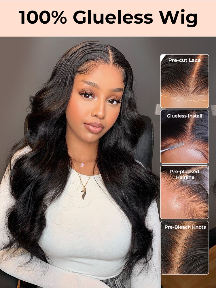 Pre Cut  Body Wave Wig
