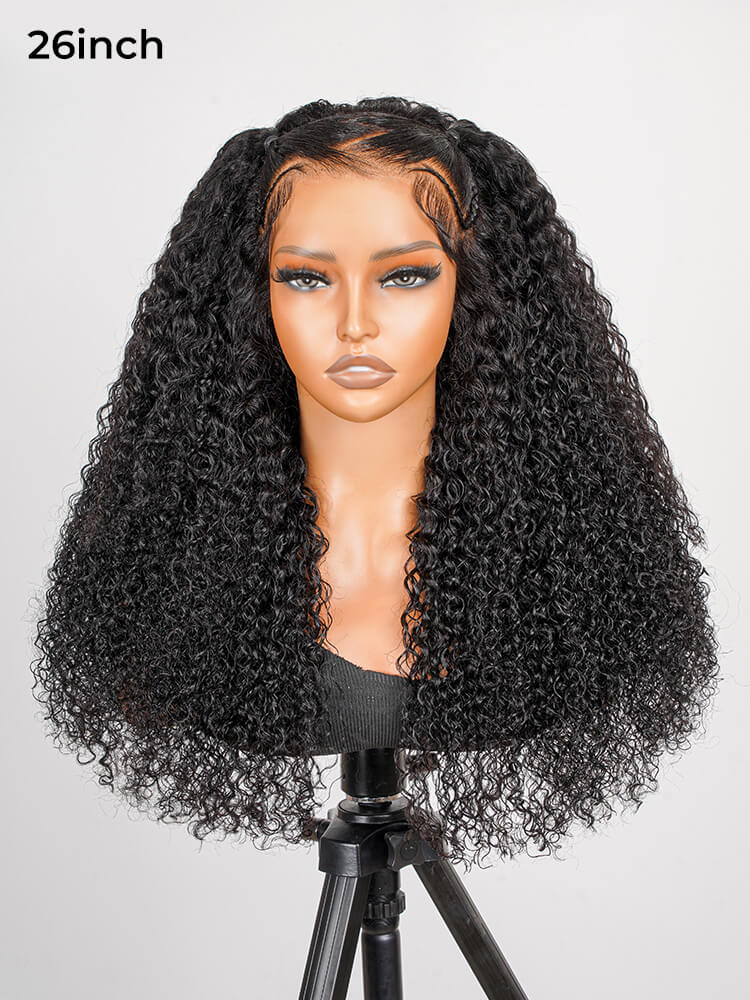 Human Hair  Zig Zag Part Frontal Wig