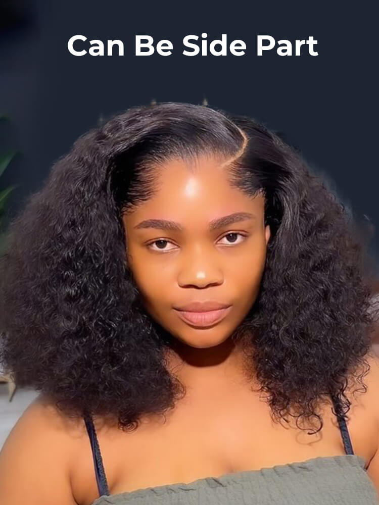 Lagos Hairline Curly Lace Front Wig with M Shaped Hairline