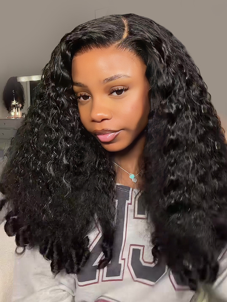 Kinky Curly With Spiral Curly Ends 5x7 HD Lace Front Glueless Wig