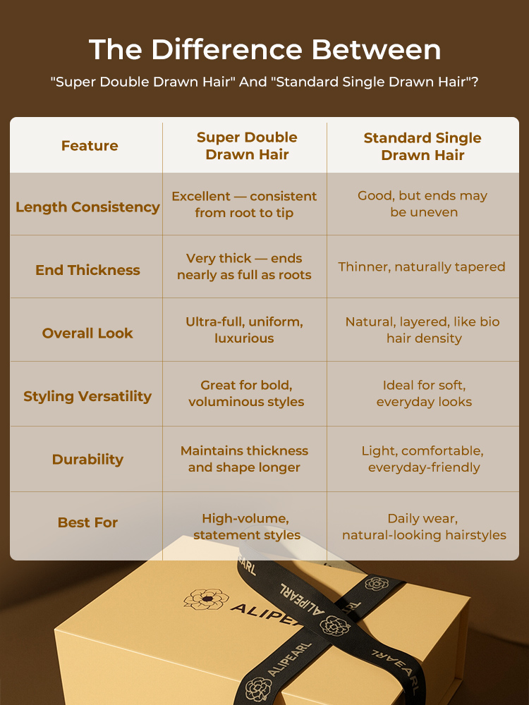 Why choose double drawn wig