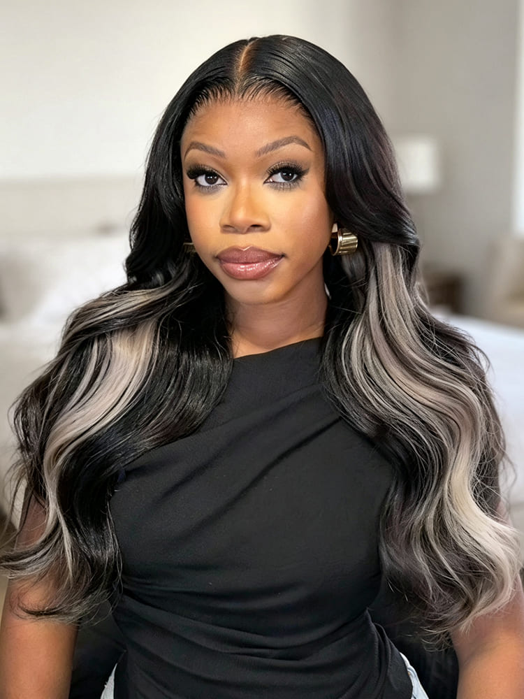 HD lace wig with layers