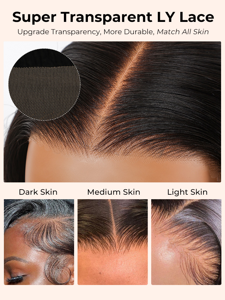 transparent lace frontal 