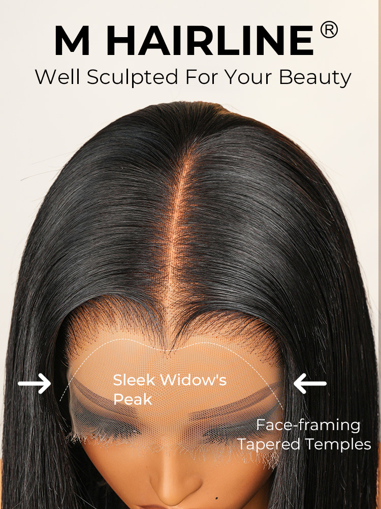M Hairline Widows Peak Wig