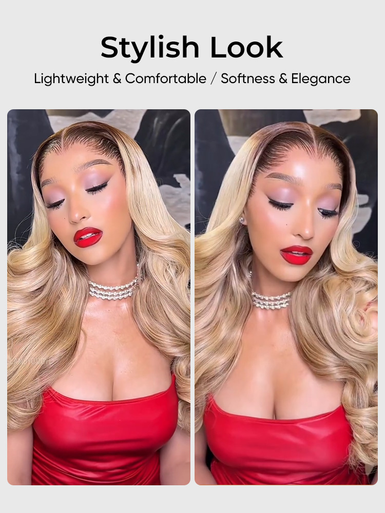 Ombre Blonde Loose Body Wave Human Hair