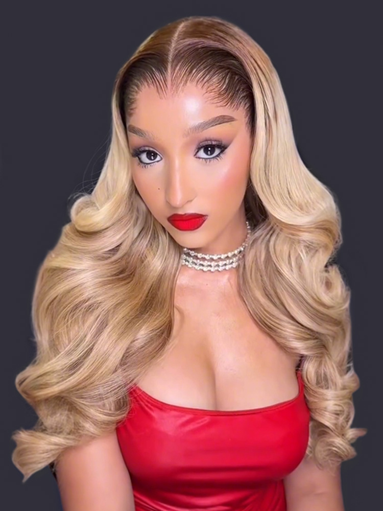 Ombre Blonde Loose Body Wave Wig
