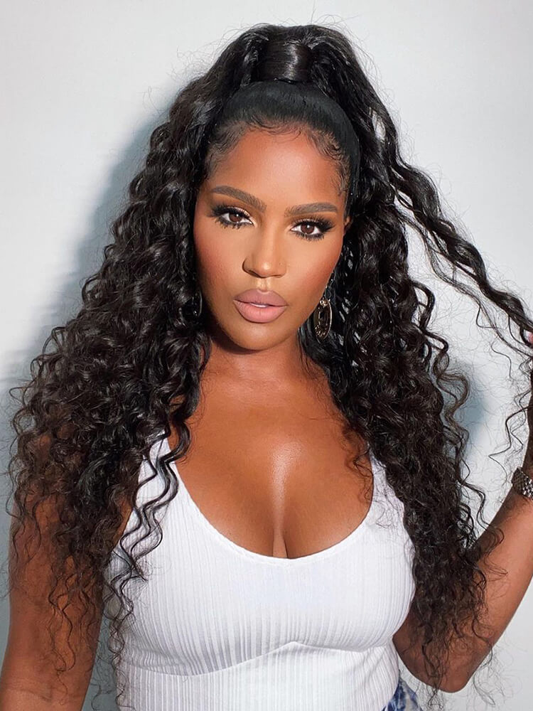 Ponytail Hair Extension With Hair Wrap Around