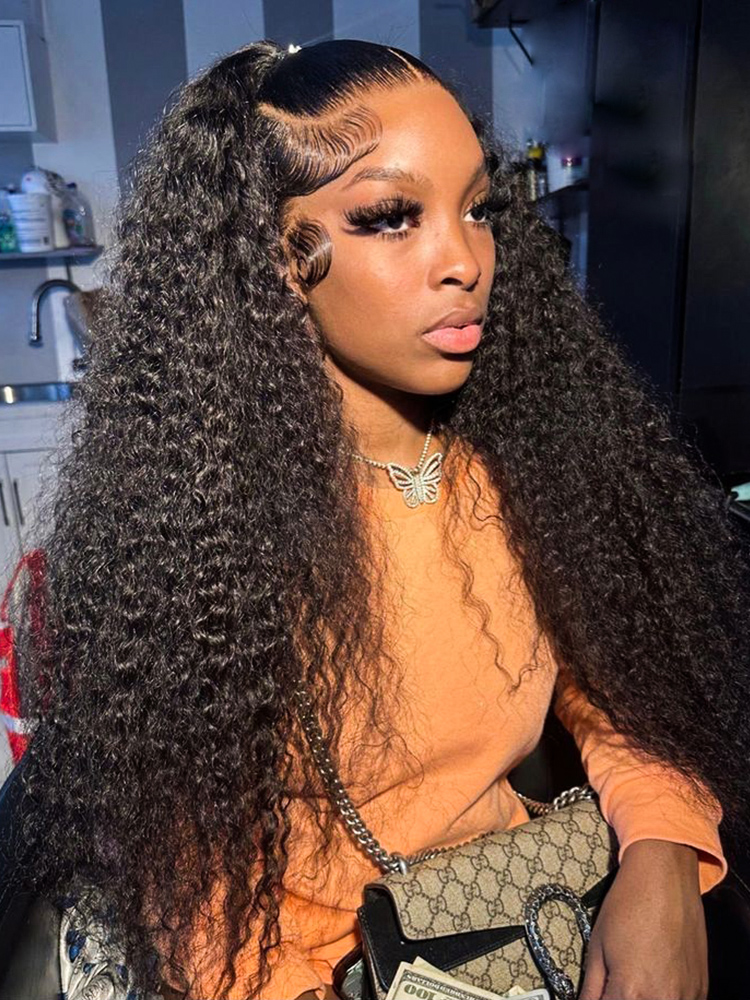 Pre Braided Glueless Water Wave Wig