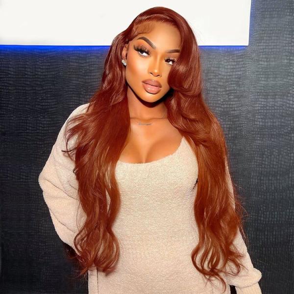 Burnt Orange Copper Color Wig 