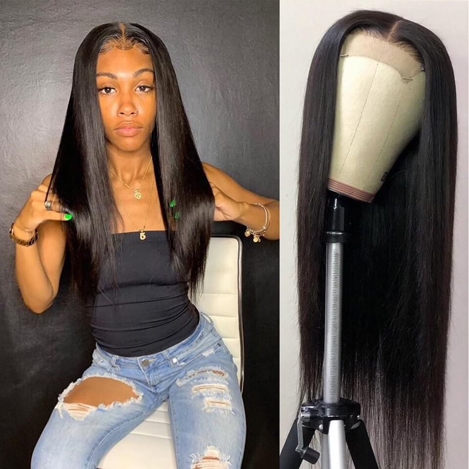 straight human hair wigs