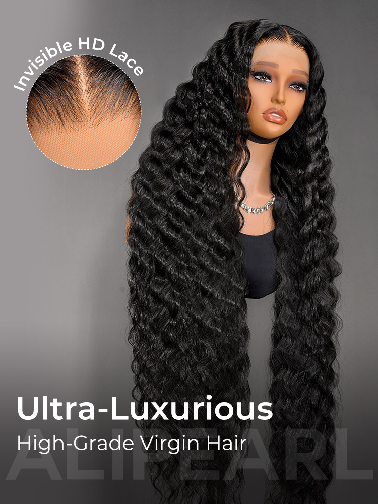 Super Long Deep Wave Lace Frontal Wig