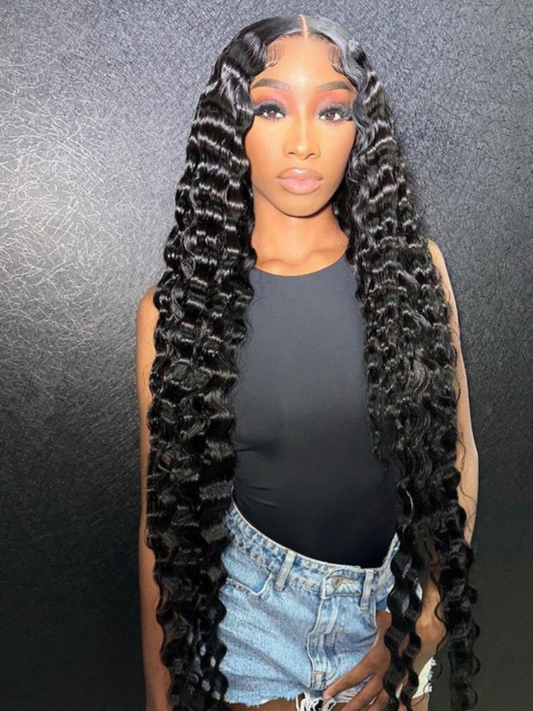 Super Long Natural Black Human Hair Wig