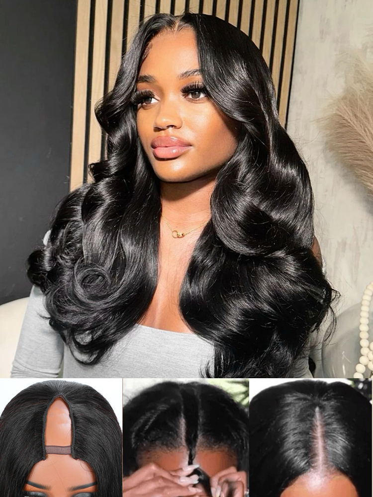V Part Wigs Human Hair