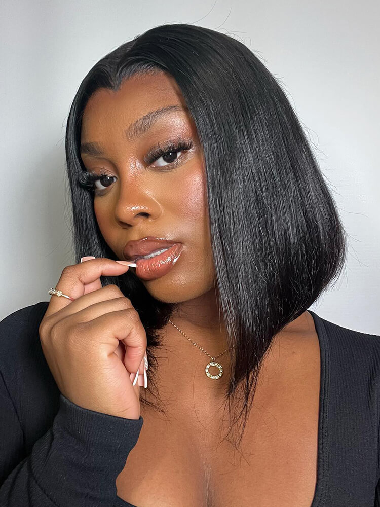 Wig Natural Hairline With Bleached Kntos