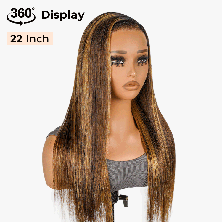 Honey Blonde Highlight Wig